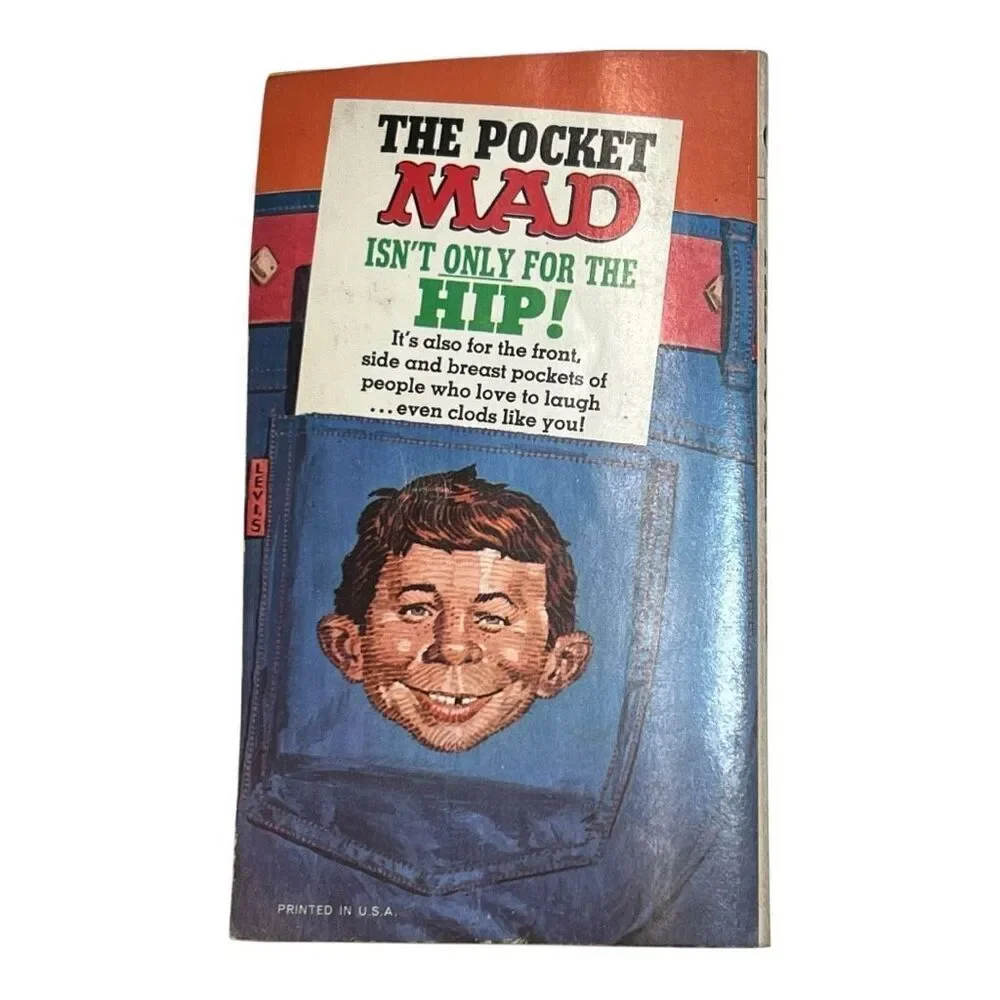 Warner Books The Pocket Mad Isn't Only For The Hip! Comedy Paperback Book 1st